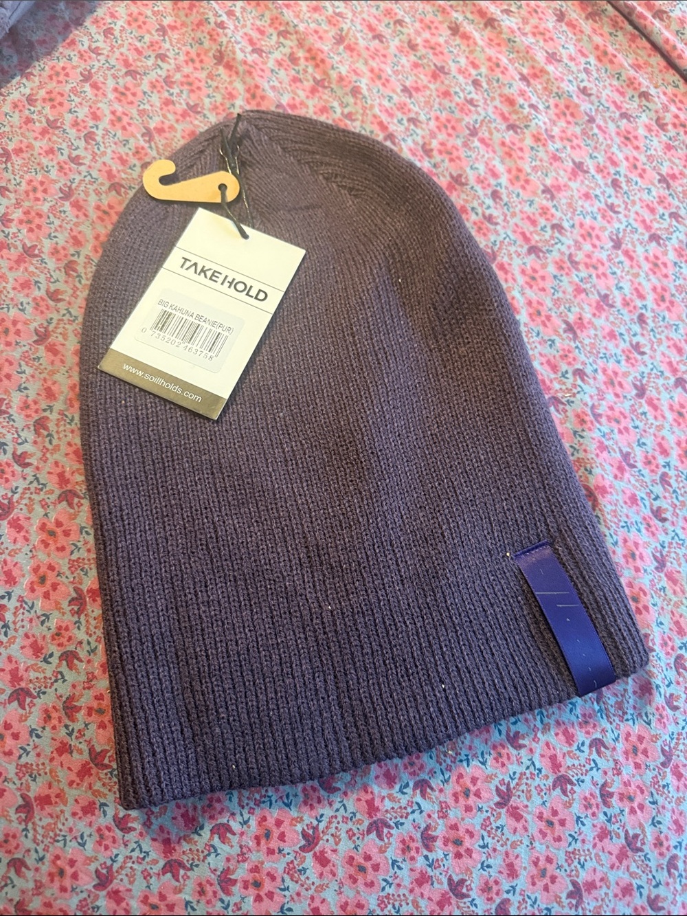 Men's Knit Beanie - Dark Purple Jason Mamoa